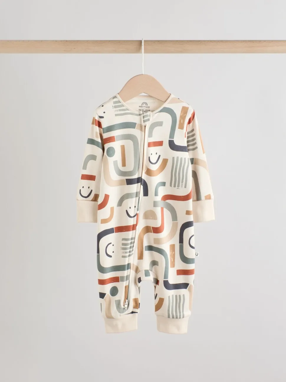 Olijfgroen - Set van 3 babypyjama's (0-3jr)