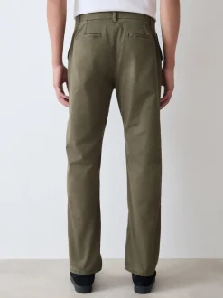 Olijfgroen - Slim Fit - Stretchy chino