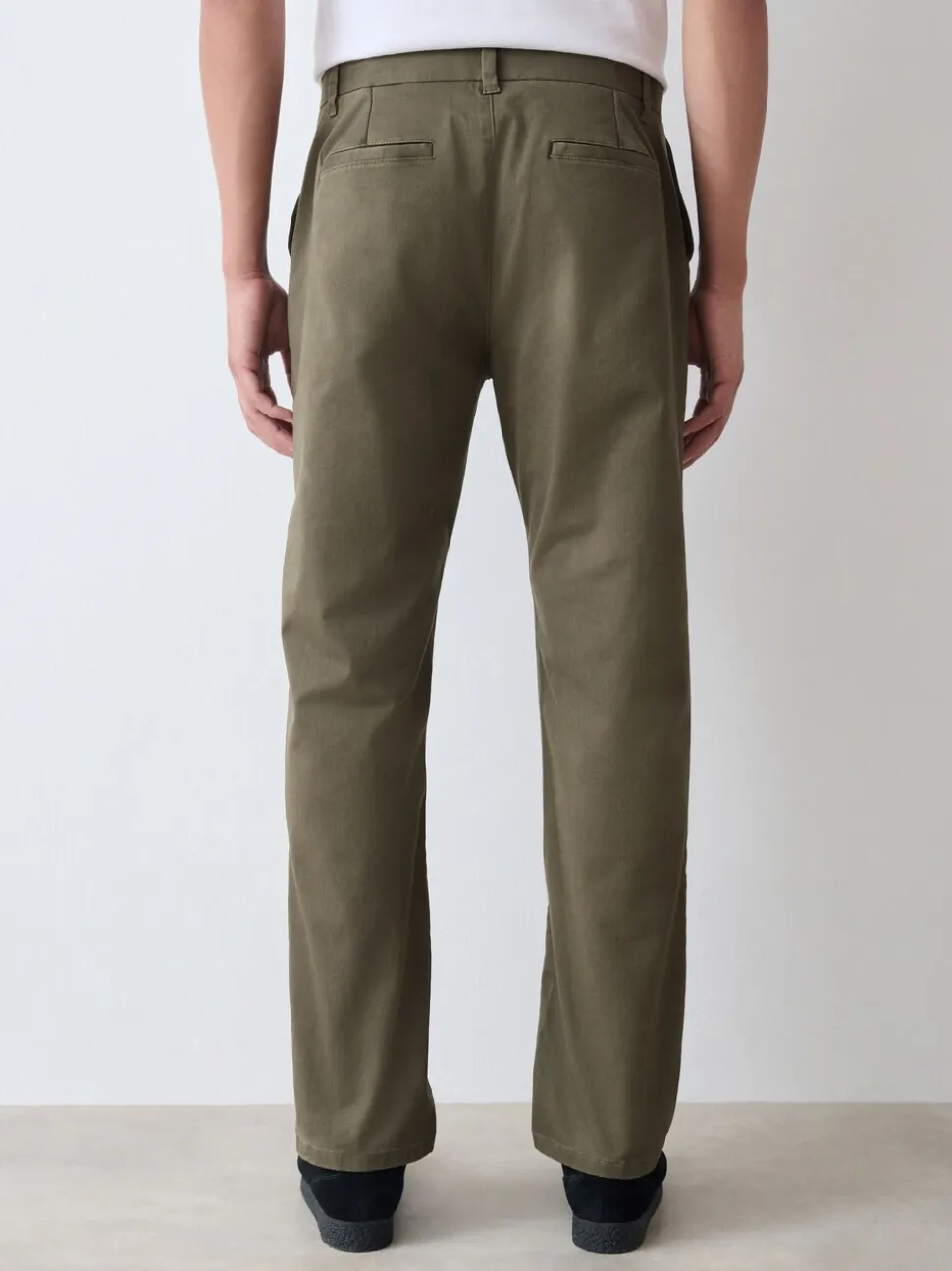 Olijfgroen - Slim Fit - Stretchy chino