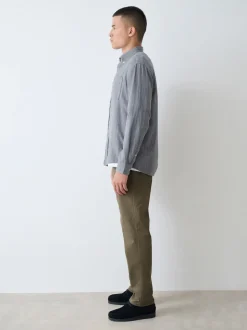 Olijfgroen - Slim Fit - Stretchy chino