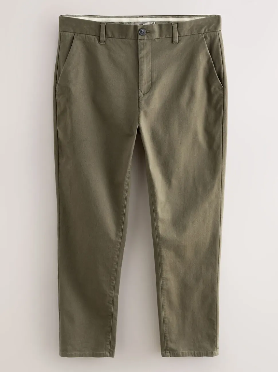 Olijfgroen - Slim Fit - Stretchy chino