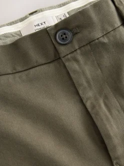 Olijfgroen - Slim Fit - Stretchy chino
