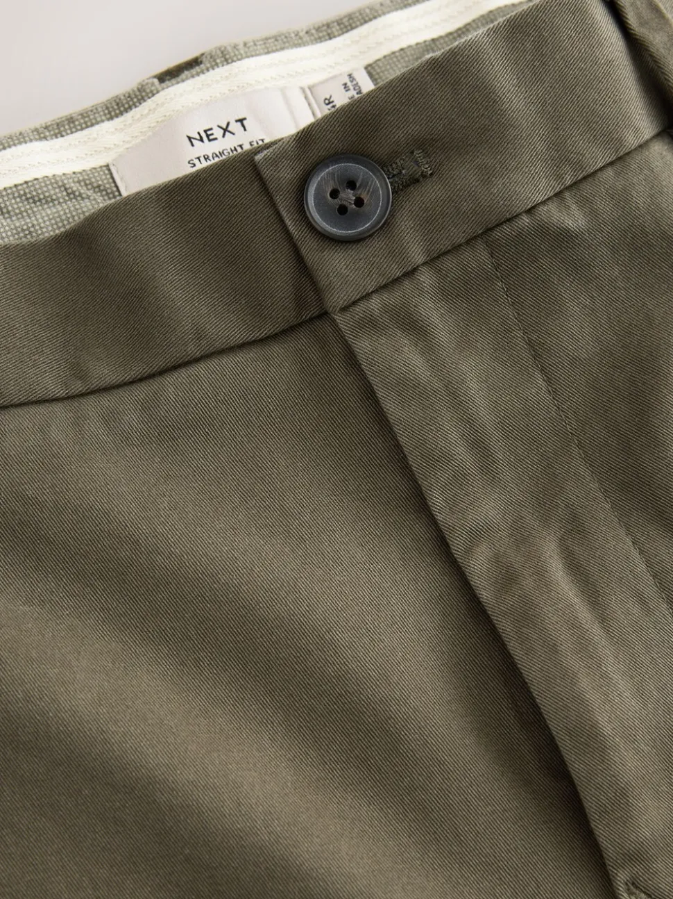 Olijfgroen - Slim Fit - Stretchy chino