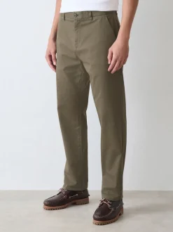 Olijfgroen - Straight fit - Stretchy chino