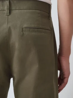 Olijfgroen - Straight fit - Stretchy chino