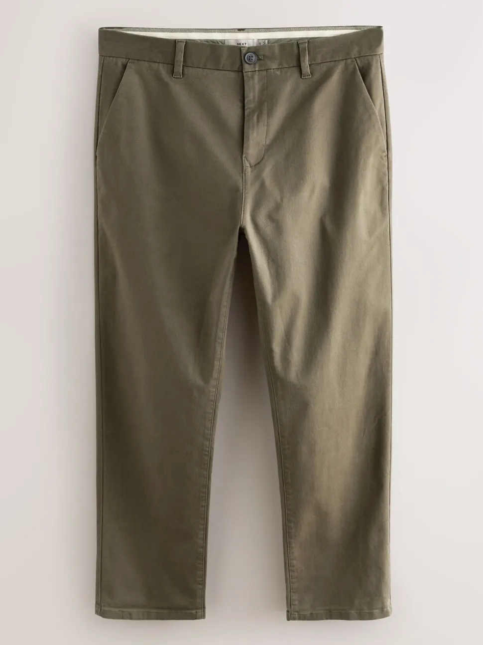 Olijfgroen - Straight fit - Stretchy chino