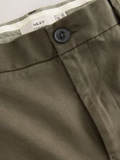 Olijfgroen - Straight fit - Stretchy chino