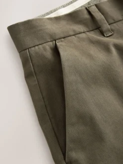 Olijfgroen - Straight fit - Stretchy chino