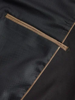 Olijfgroene Paisley - Normale Pasvorm - Fluwelen blazer met patroon