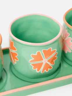Oliver Bonas Set of 3 Flor Mini Plant Pots