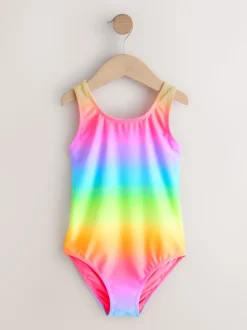 Ombré regenboog - Scoop Neck Swimsuit (3-16yrs)
