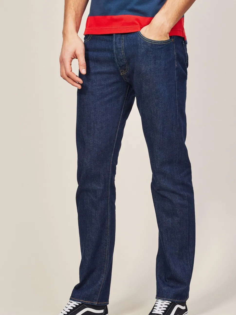 One wash marineblauw met wassing - Levi's® 501® Original jeans