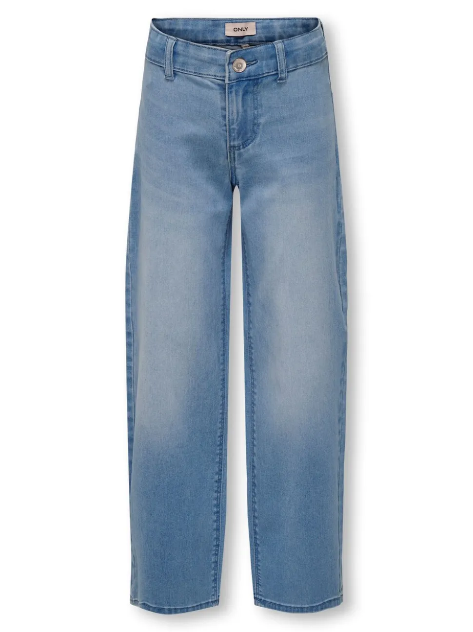 ONLY jeans met wijde pijpen, stretch en verstelbare taille