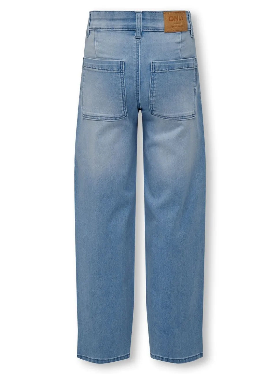 ONLY jeans met wijde pijpen, stretch en verstelbare taille