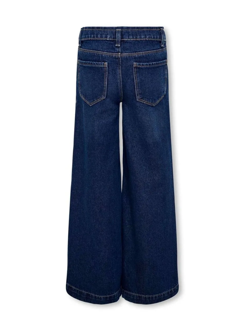 ONLY KIDS blauwe 100% katoenen jeans met wijde pijpen en verstelbare taille