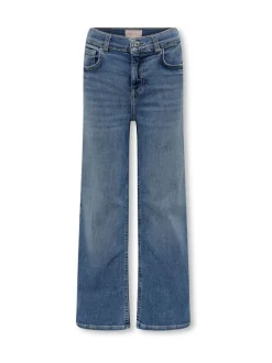 ONLY KIDS Blauwe Comfort Stretch Jeans met Wijde Pijpen