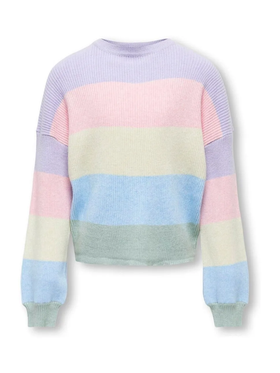 ONLY KIDS Purple Striped Knitted Jumper