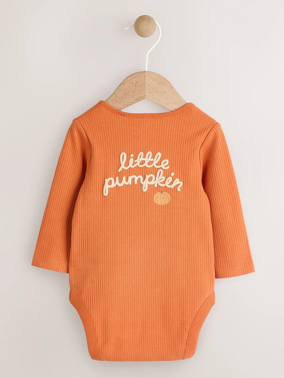 Oranje - Baby bodysuit met Lange mouwen en mutsje voor Halloween Set