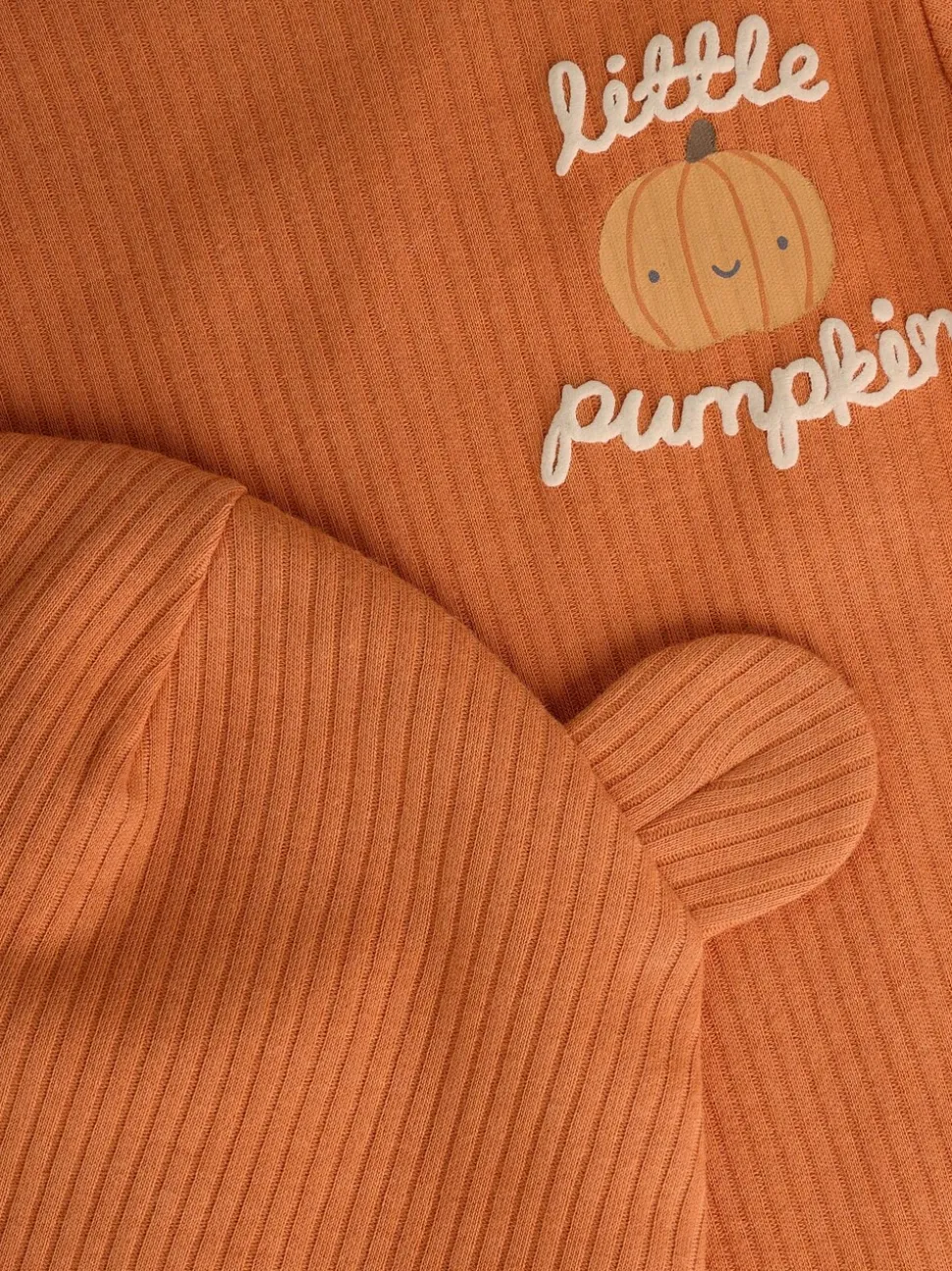 Oranje - Baby bodysuit met Lange mouwen en mutsje voor Halloween Set