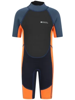 Oranje - Mountain Warehouse Kids Shorty 2.5/2mm Wetsuit