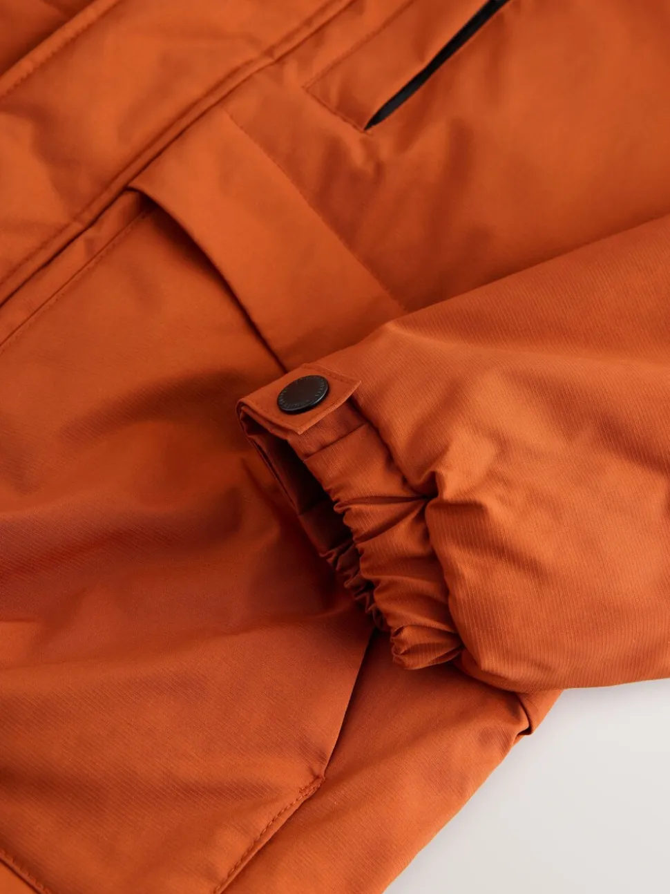 Oranje - Regenbestendige parka met fleecevoering (3-16jr)