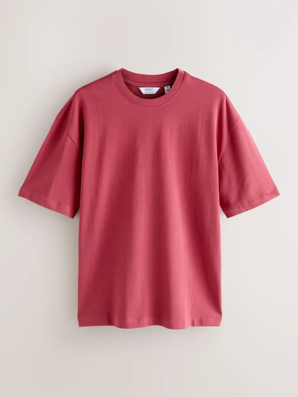 Oranje/Grijs/Groen/Marineblauw/Rood - Set van 5 ruimvallende dikke T-shirts