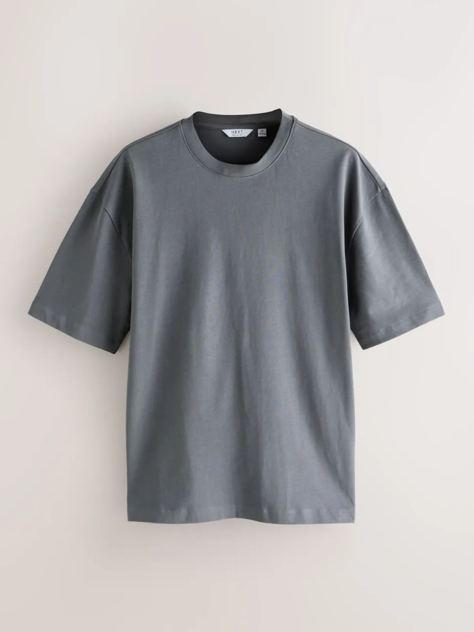 Oranje/Grijs/Groen/Marineblauw/Rood - Set van 5 ruimvallende dikke T-shirts