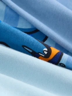 Oranje/marineblauwe met dinosaurusprint - Verpakking van 3 oversized pyjama's 3 (9mnd -10jr)