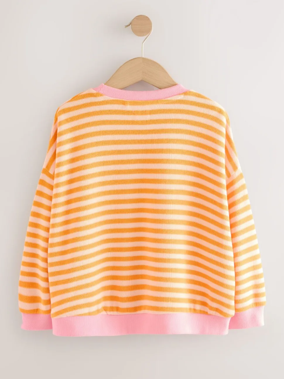 Oranje/roze - Oversized Cosy Rib Sweatshirt (9mths-16yrs)