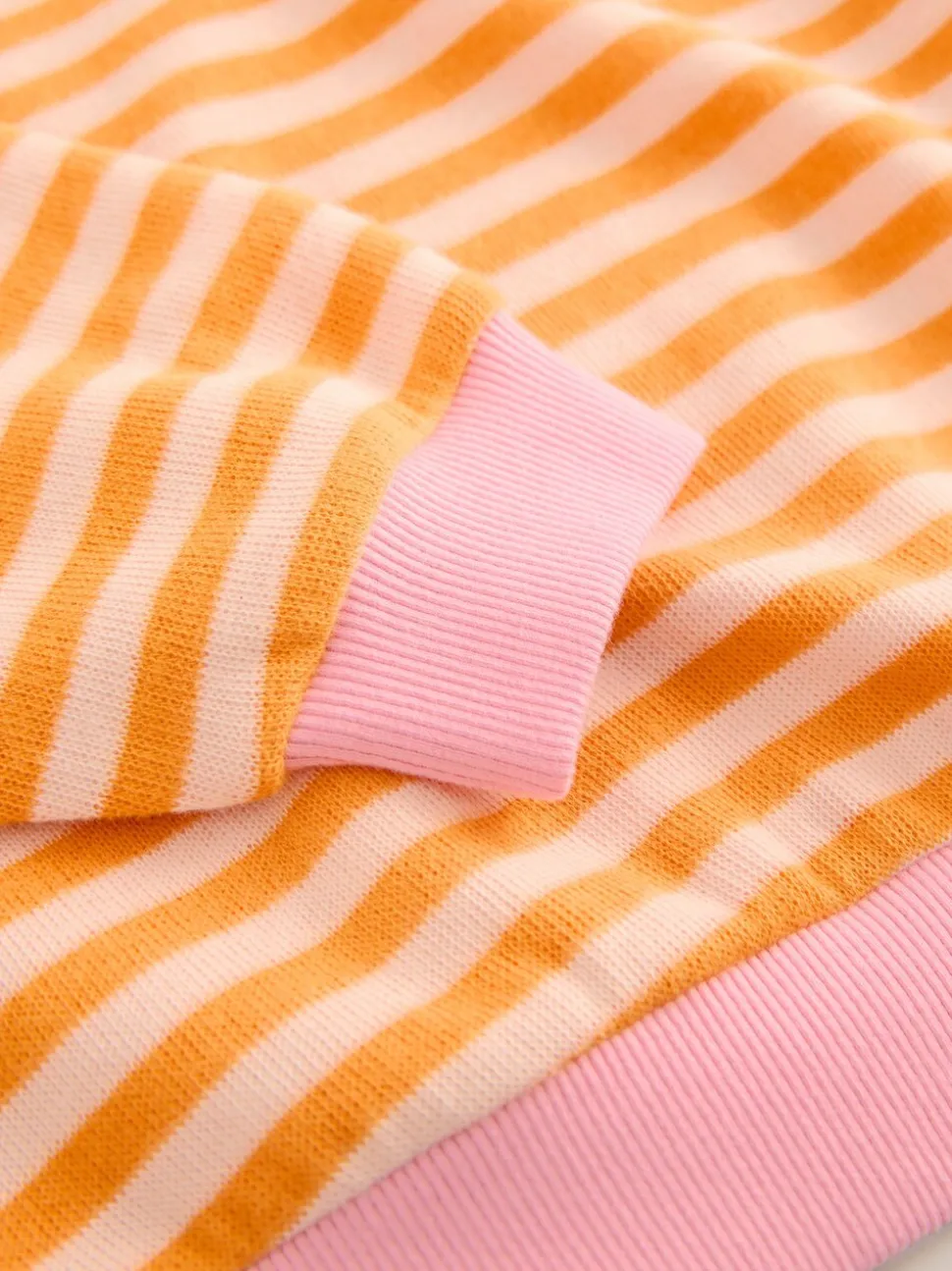 Oranje/roze - Oversized Cosy Rib Sweatshirt (9mths-16yrs)