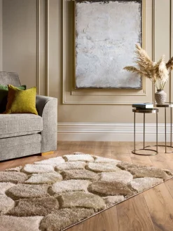 Origin Rugs 3D Scallop Shaggy Rug