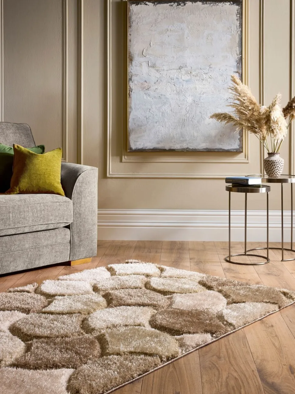 Origin Rugs 3D Scallop Shaggy Rug