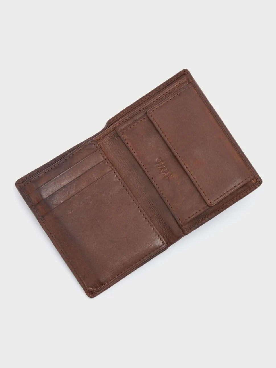 OSPREY LONDON The X Stitch Micro Leather RFID Card & Coin Wallet