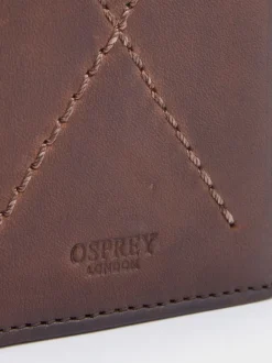 OSPREY LONDON The X Stitch Micro Leather RFID Card & Coin Wallet