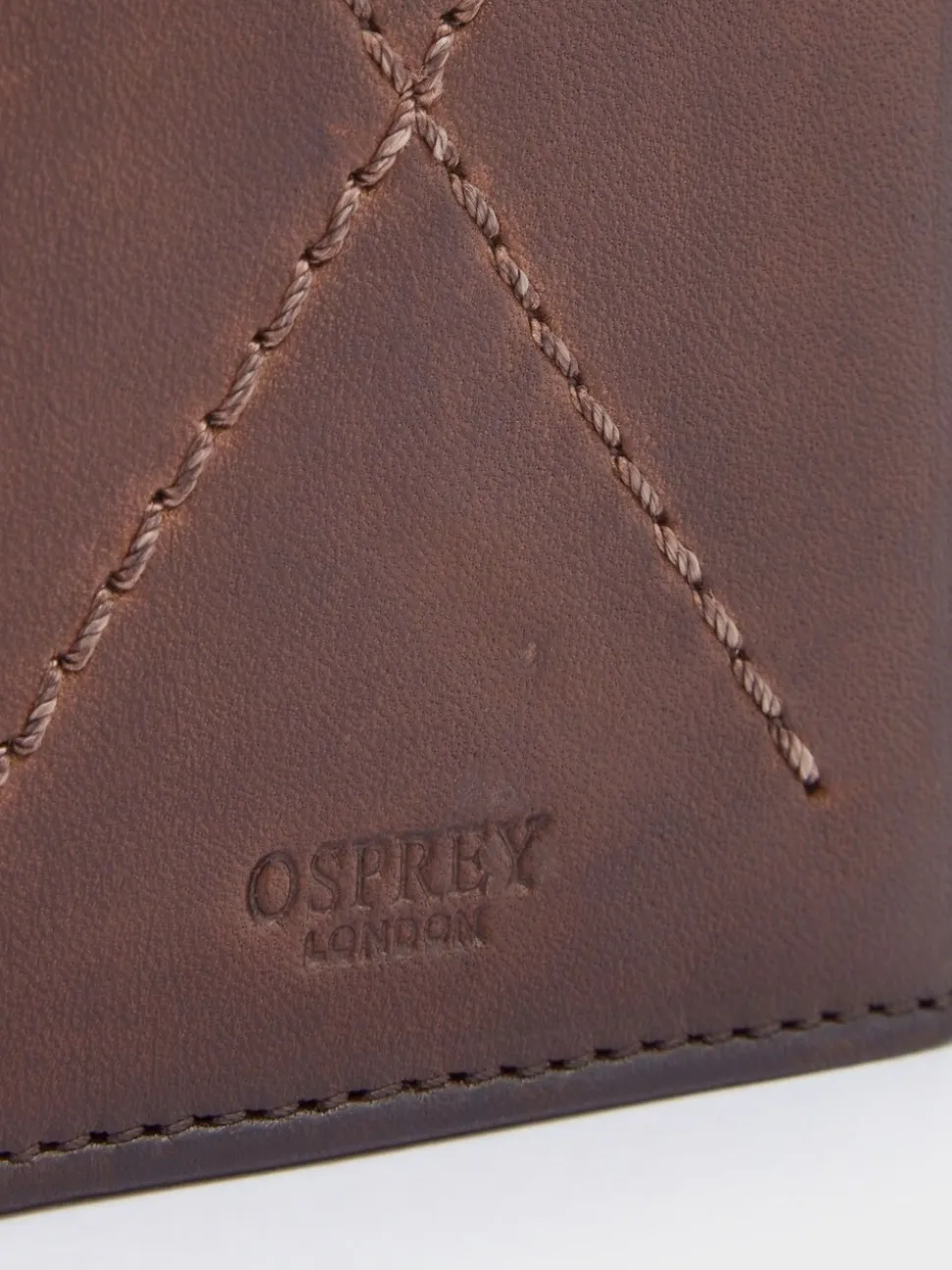 OSPREY LONDON The X Stitch Micro Leather RFID Card & Coin Wallet