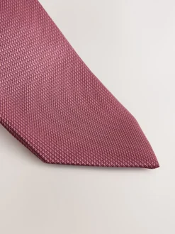 Oudroze - Smal - Stropdas met textuur