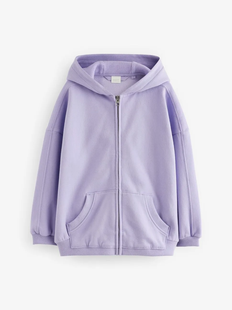 Oudroze paars - Hoodie met doorlopende rits (3-16 jr)