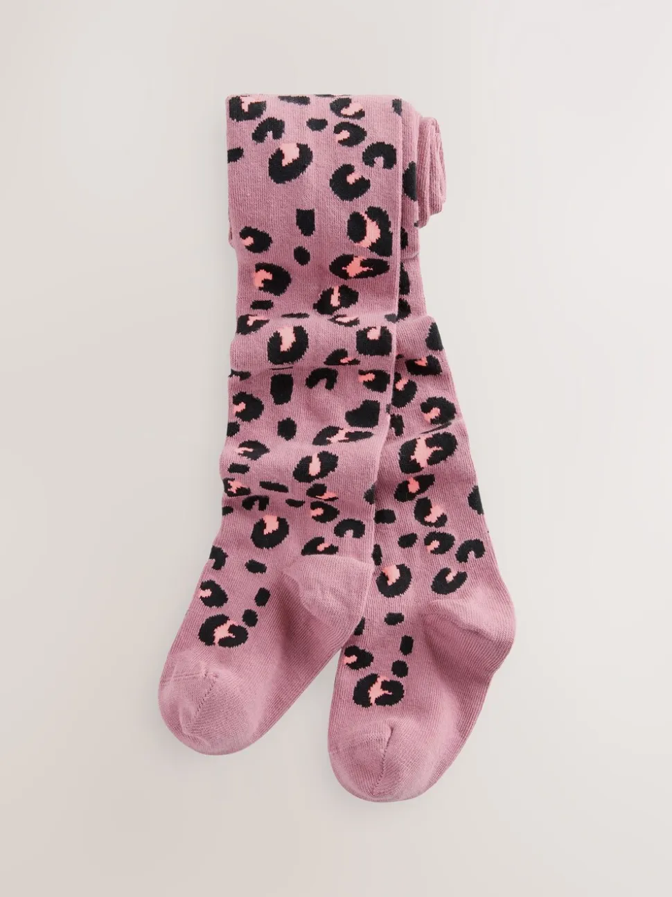 Paars - Cotton Rich Animal Print Tights