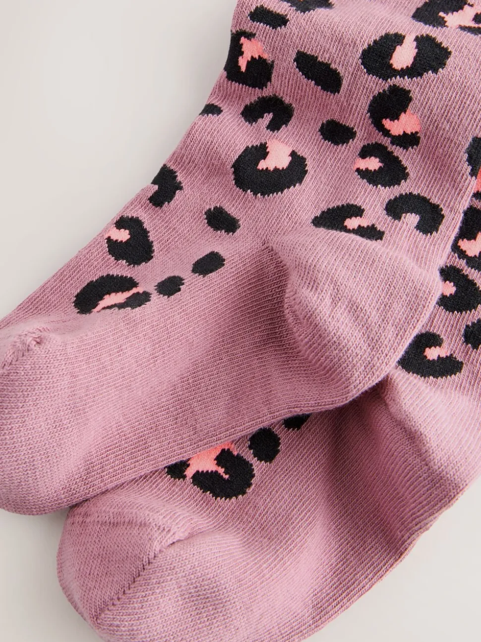 Paars - Cotton Rich Animal Print Tights