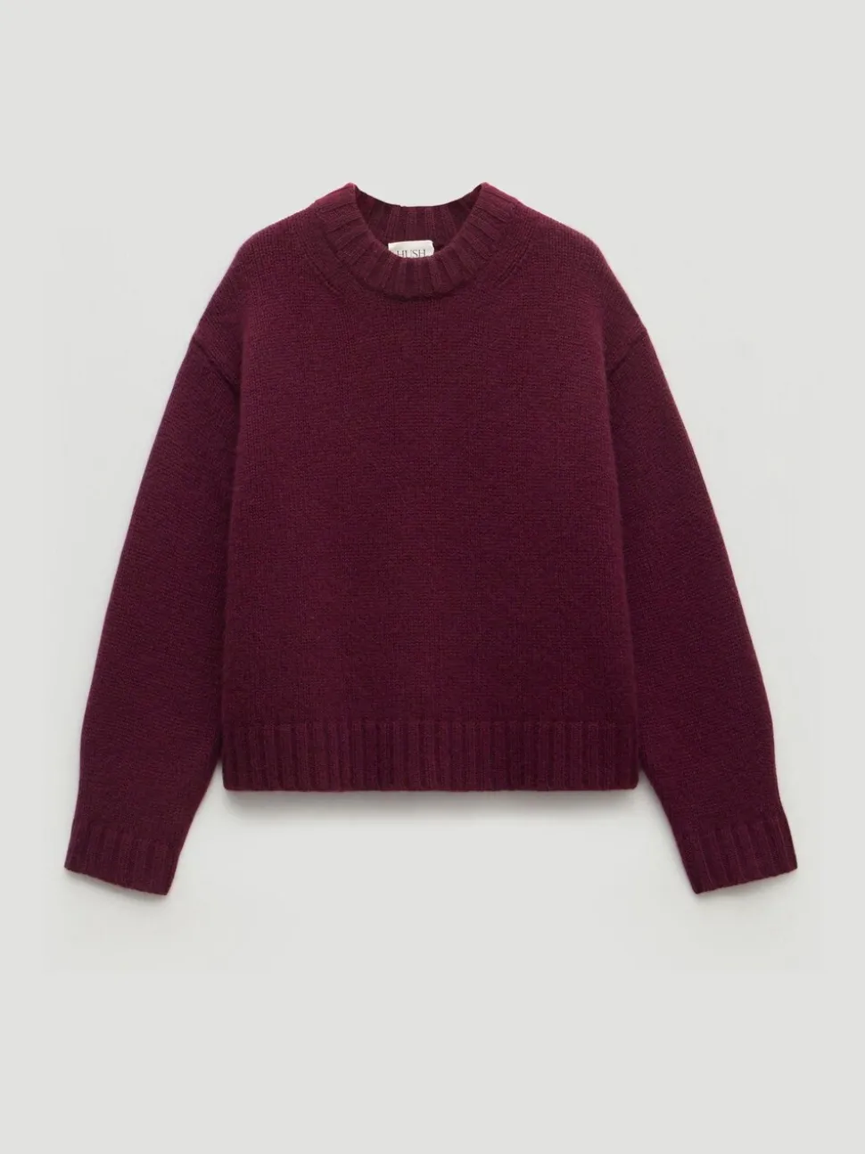 Paars - Hush Cora Relaxed Chunky Cashmere Crew Jumper