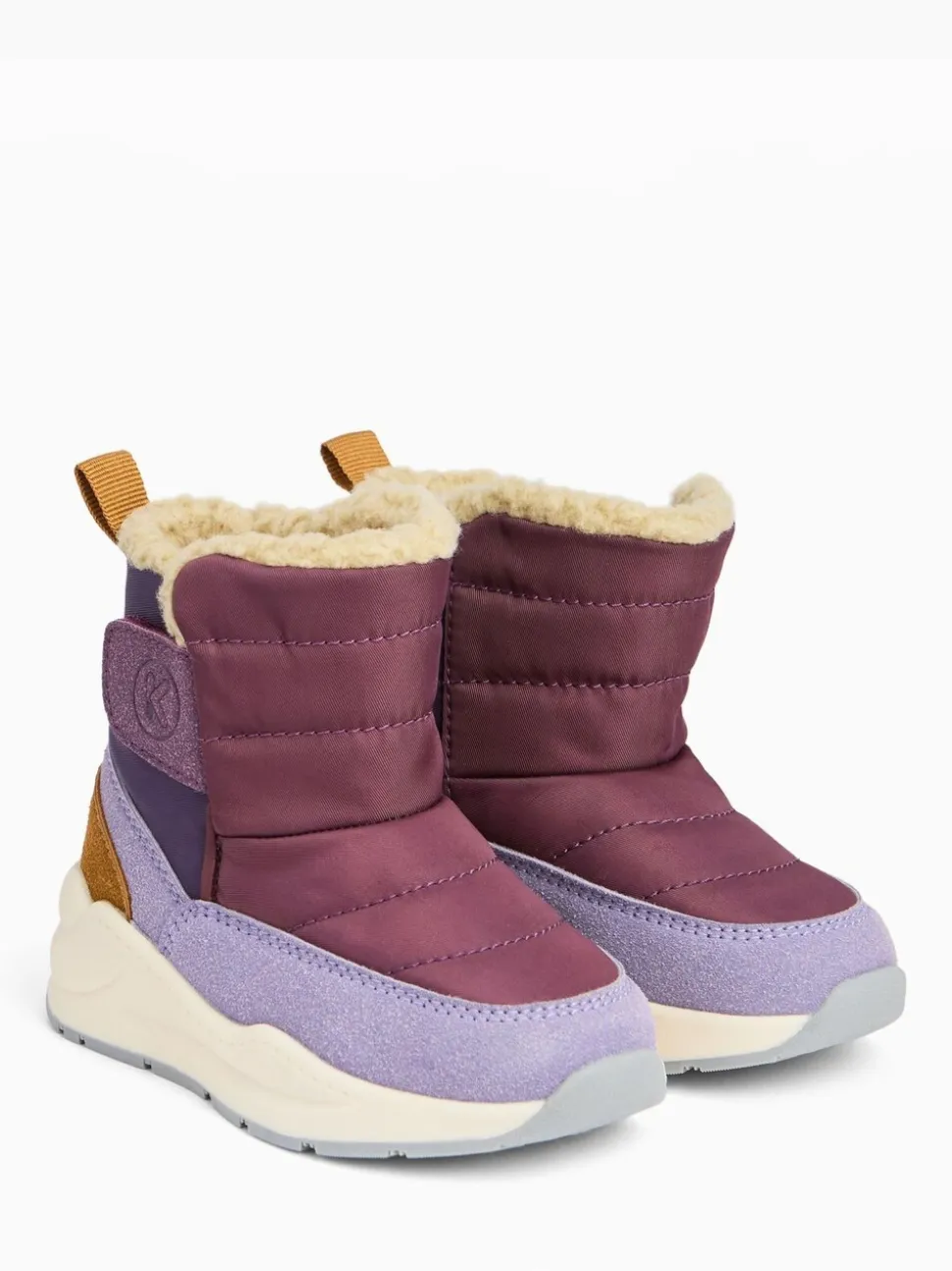 Paars - KIDLY by MORI Quilted Snow Boots