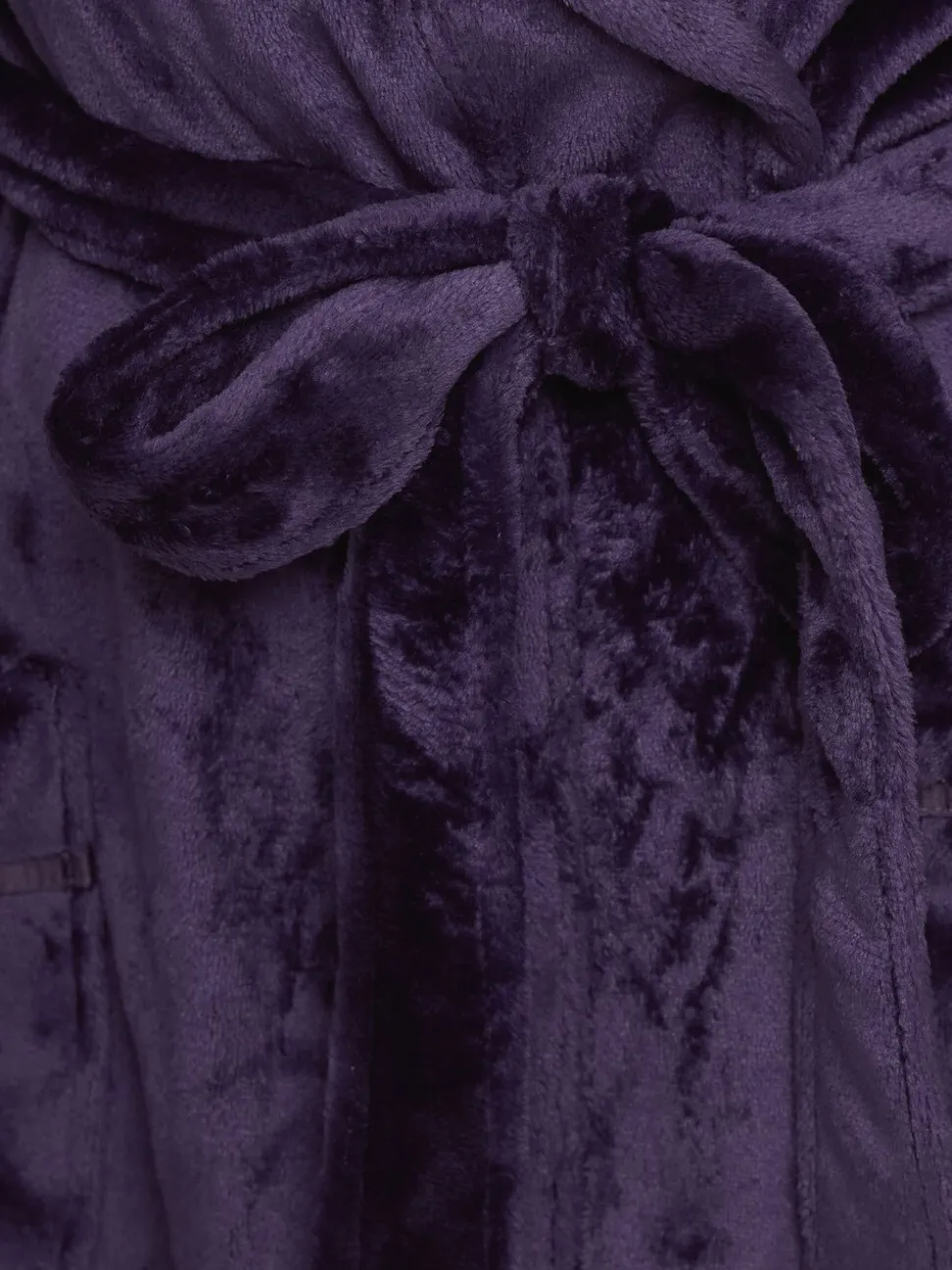 Paars - M&Co Ribbon Shawl Collar Robe