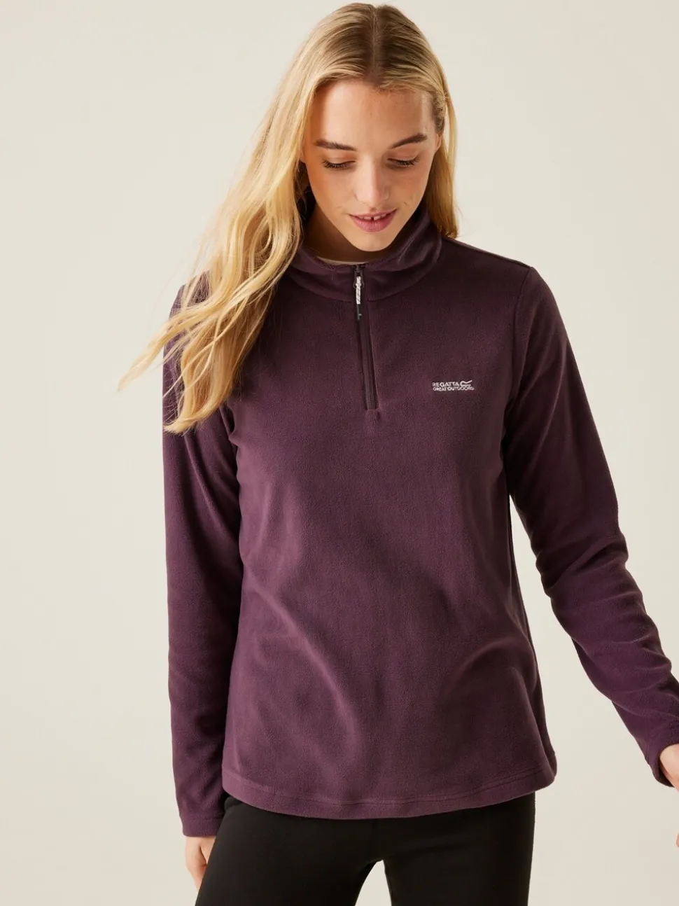 Paars - Regatta Sweethart fleece met rits bij de hals