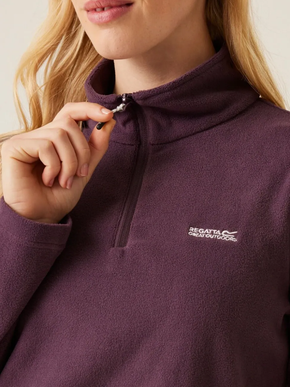 Paars - Regatta Sweethart fleece met rits bij de hals