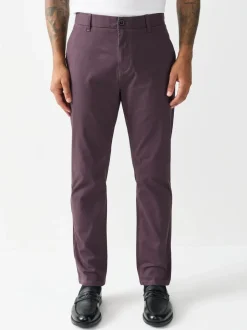 Paars - Slim Fit - Stretchy chino