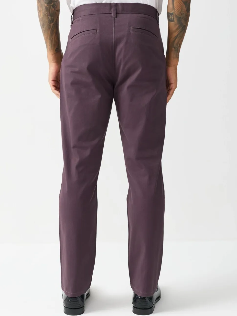Paars - Slim Fit - Stretchy chino
