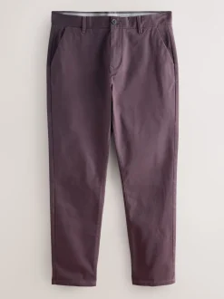Paars - Slim Fit - Stretchy chino