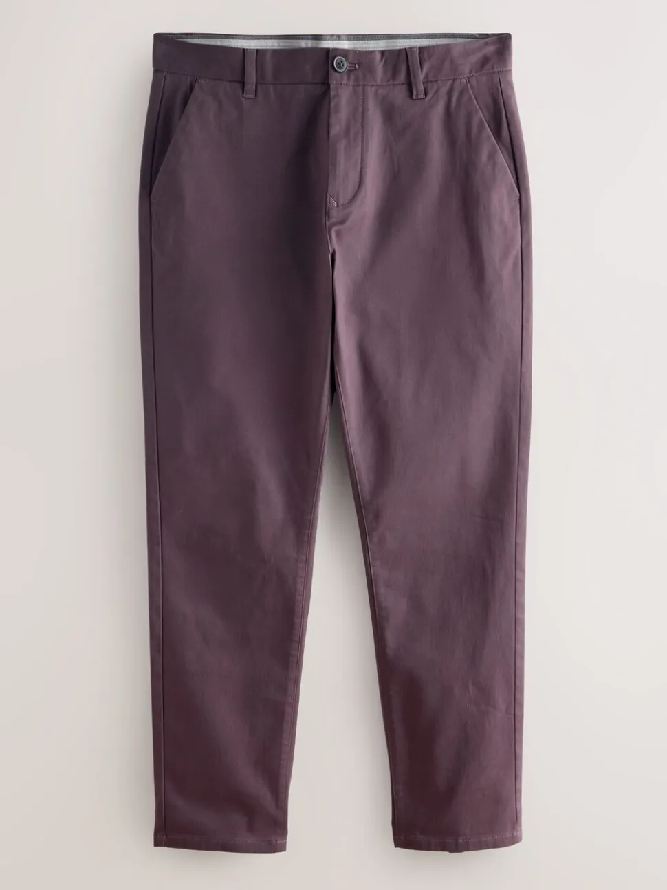 Paars - Slim Fit - Stretchy chino