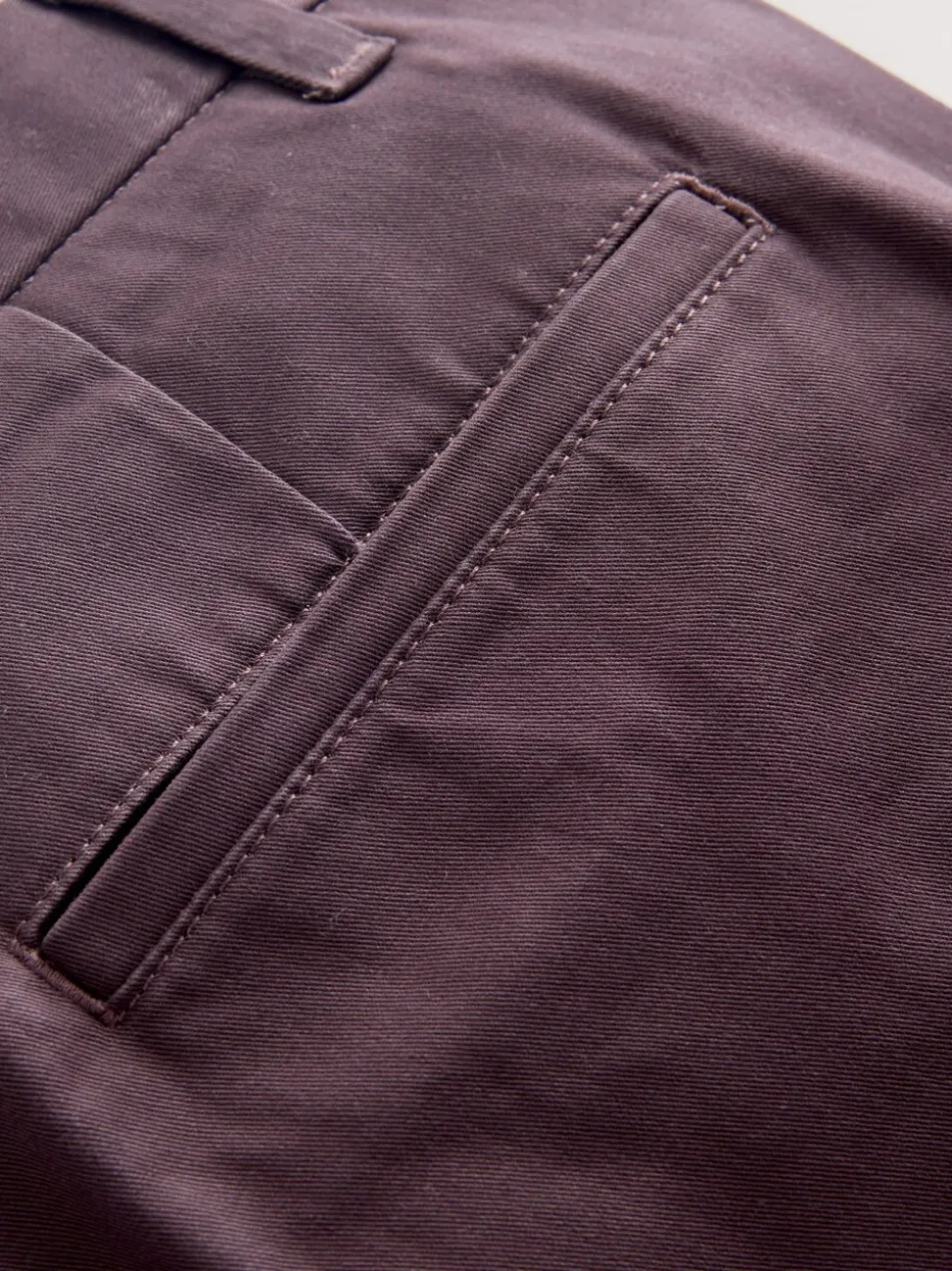 Paars - Slim Fit - Stretchy chino