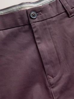 Paars - Slim Fit - Stretchy chino